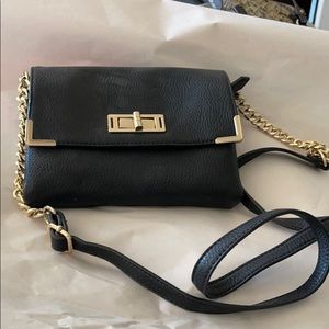Crossbody black organizer purse